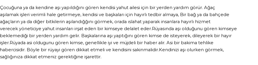 Derleme'ye Göre Rüyada Aşı İğne Olmak Görmek