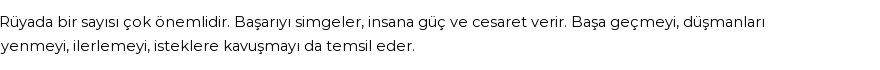 Derleme'ye Göre Rüyada Bir Görmek