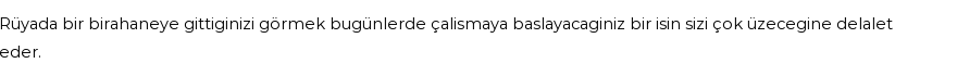 Derleme'ye Göre Rüyada Birahane Görmek