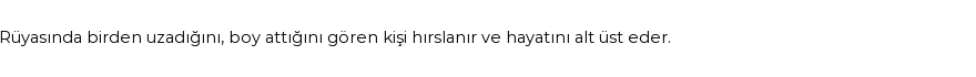 Derleme'ye Göre Rüyada Boy Atmak Görmek