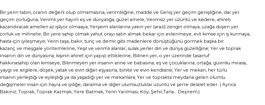 Derleme'ye Göre Rüyada Cevherine Göre Yapılır Görmek