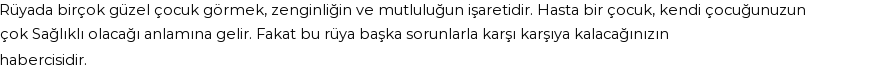 Derleme'ye Göre Rüyada Çocukluk Görmek