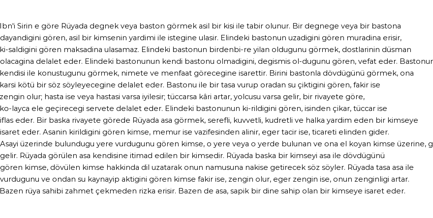 Derleme'ye Göre Rüyada Değnek Ve Baston Görmek