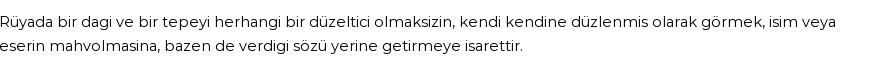 Derleme'ye Göre Rüyada Düzenlenmiş Yer Görmek