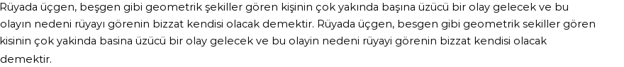 Derleme'ye Göre Rüyada Geometrik Şekiller Görmek