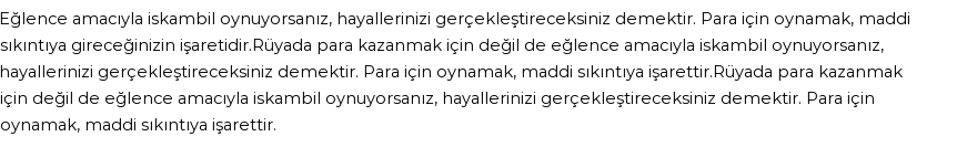 Derleme'ye Göre Rüyada İskambil Kağıdı Görmek