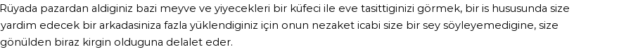 Derleme'ye Göre Rüyada Küfe Ve Küfeci Görmek