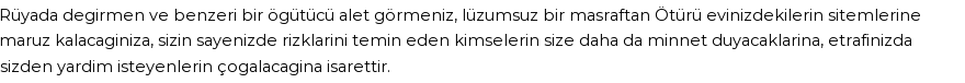 Derleme'ye Göre Rüyada Öğütücü Görmek