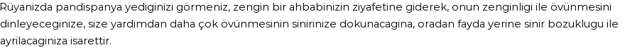 Derleme'ye Göre Rüyada Pandispanya Görmek