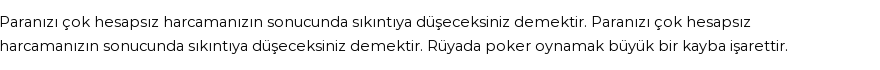 Derleme'ye Göre Rüyada Poker Görmek