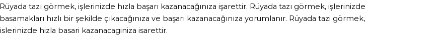 Derleme'ye Göre Rüyada Tazı Görmek