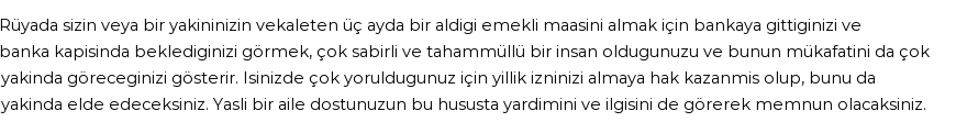 Derleme'ye Göre Rüyada Üç Aylık Almak Görmek