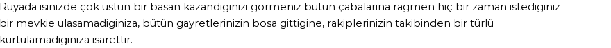 Derleme'ye Göre Rüyada Üstün Başarı Görmek