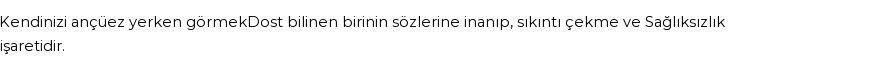 Derleme2'e Göre Rüyada Ançüez Görmek