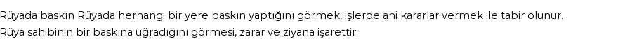 Derleme2'e Göre Rüyada Baskın Görmek