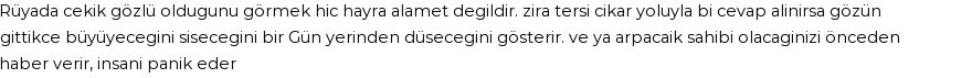 Derleme2'e Göre Rüyada Çekik Gözlü Olmak Görmek