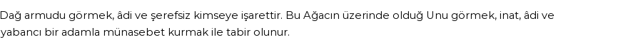 Derleme2'e Göre Rüyada Dağ Armudu Görmek