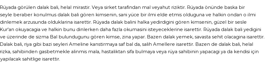 Derleme2'e Göre Rüyada Karapetek Balı Görmek