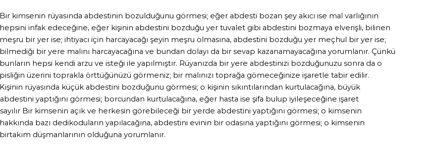 Diyanet'e Göre Rüyada Abdesti Bozan Şey Görmek