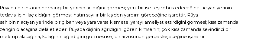 Diyanet'e Göre Rüyada Acı Ağrı Görmek