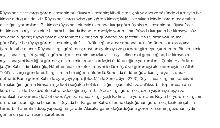 Diyanet'e Göre Rüyada Alaca Karga Görmek