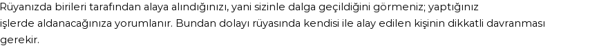 Diyanet'e Göre Rüyada Alay Edilmek Görmek