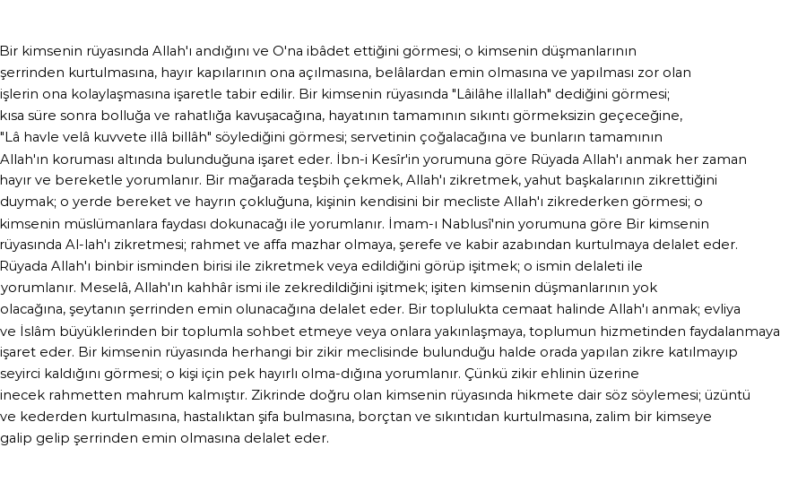 Diyanet'e Göre Rüyada Allah`ı Anmak Görmek