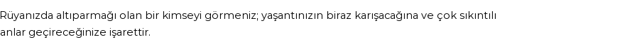 Diyanet'e Göre Rüyada Altıparmak Görmek