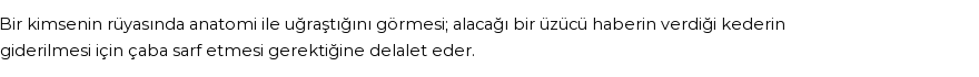 Diyanet'e Göre Rüyada Anatomi Görmek