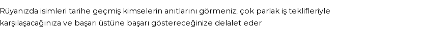 Diyanet'e Göre Rüyada Anıt Görmek