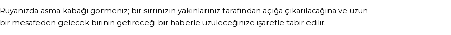 Diyanet'e Göre Rüyada Asma Kabağı Görmek