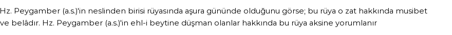 Diyanet'e Göre Rüyada Aşure Günü Görmek