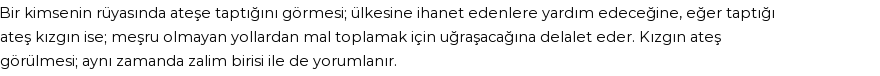 Diyanet'e Göre Rüyada Ateşe Tapmak Görmek