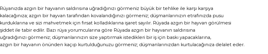 Diyanet'e Göre Rüyada Azgın Görmek