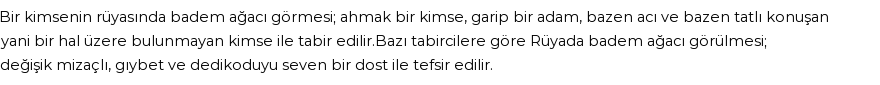 Diyanet'e Göre Rüyada Badem Ağacı Görmek