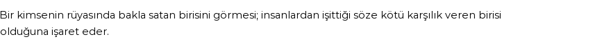 Diyanet'e Göre Rüyada Bakla Satıcısı Görmek