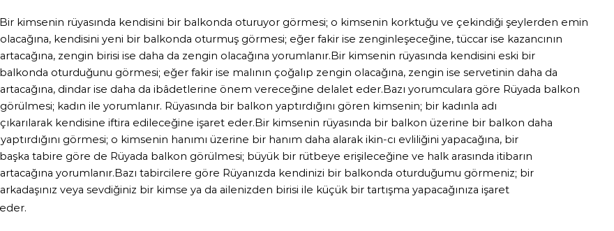 Diyanet'e Göre Rüyada Balkon Görmek