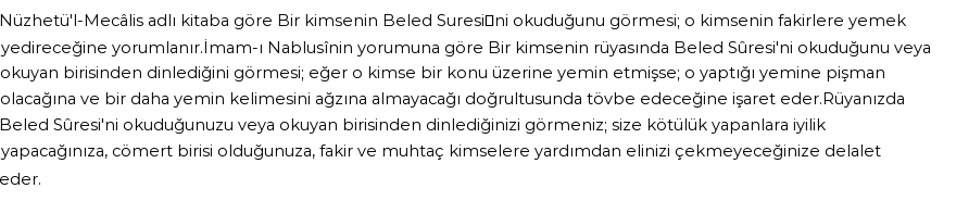 Diyanet'e Göre Rüyada Beled Suresi Görmek