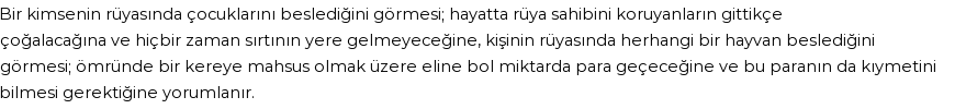 Diyanet'e Göre Rüyada Beslemek Görmek