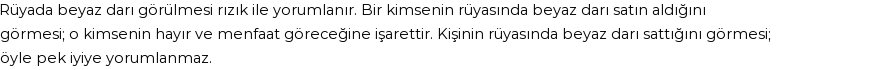 Diyanet'e Göre Rüyada Beyaz Darı Görmek
