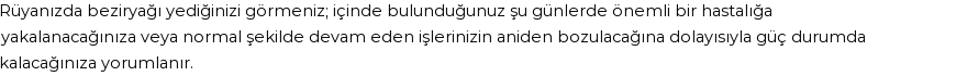 Diyanet'e Göre Rüyada Beziryağı Görmek
