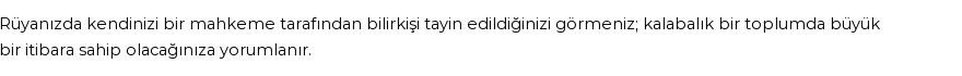 Diyanet'e Göre Rüyada Bilirkişi Görmek