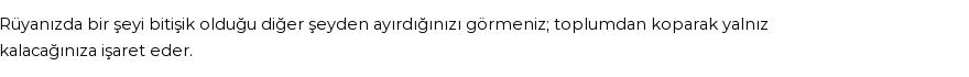 Diyanet'e Göre Rüyada Bir Şeyi Ayırmak Görmek