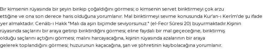 Diyanet'e Göre Rüyada Birikmek Görmek