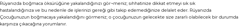 Diyanet'e Göre Rüyada Boğmaca Görmek