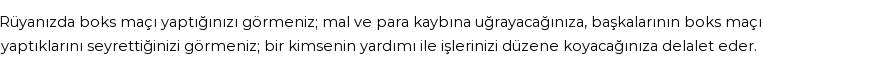 Diyanet'e Göre Rüyada Boks Maçı Görmek