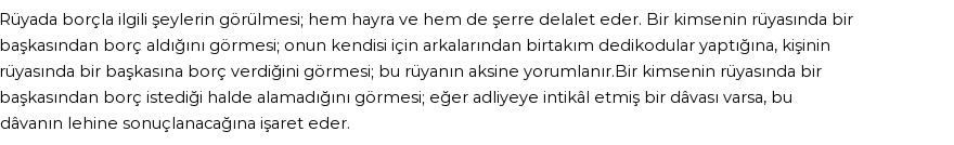 Diyanet'e Göre Rüyada Borç Almak Ve Vermek Görmek