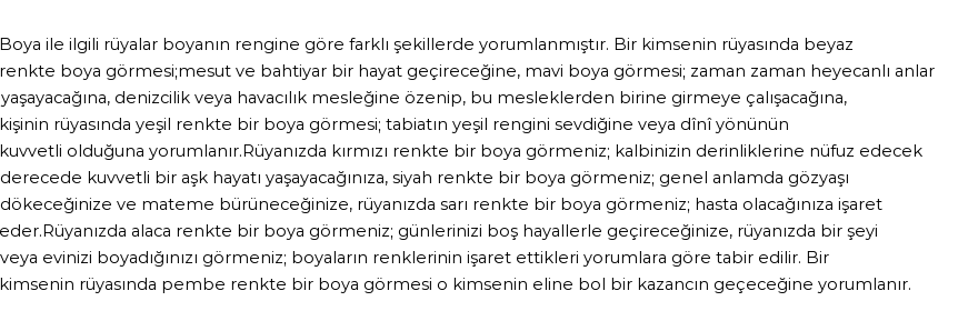 Diyanet'e Göre Rüyada Boya Görmek