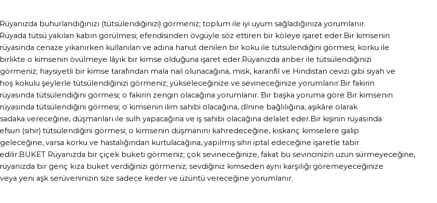 Diyanet'e Göre Rüyada Buhurlanmak Görmek