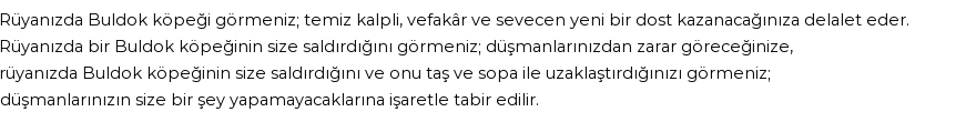 Diyanet'e Göre Rüyada Buldog Köpeği Görmek